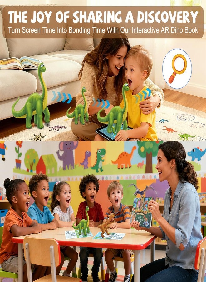 Sinpedex 3D Dinosaur Puzzle Toy for Kids | AR App, Interactive Coloring & Walking Dinosaurs | STEM Educational Toy, Gift for Christmas or Birthday Ages 3-6 - Image 5